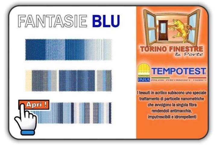 catalogo tempotest tessuti in acrilico blu